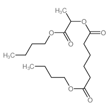 1-butoxycarbonylethyl butyl hexanedioate structure