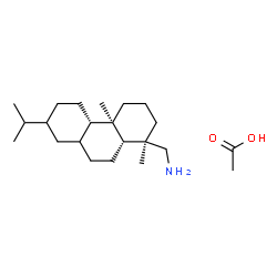 Tetrahydro abietylamine acetate Structure