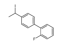 1-fluoro-2-[4-(1-iodoethyl)phenyl]benzene结构式