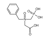 N-benzyl-2-hydroxy-2-oxo-N-(phosphonomethyl)ethanamine oxide Structure