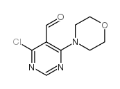 4-氯-6-吗啉-5-嘧啶甲醛结构式