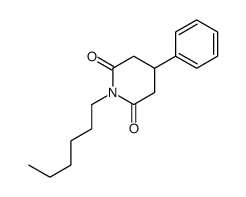 1-hexyl-4-phenylpiperidine-2,6-dione Structure