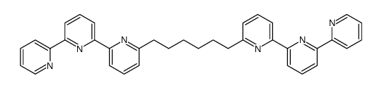 2-pyridin-2-yl-6-[6-[6-[6-(6-pyridin-2-ylpyridin-2-yl)pyridin-2-yl]hexyl]pyridin-2-yl]pyridine结构式