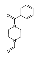 4-benzoyl-1-piperazinecarboxaldehyde结构式