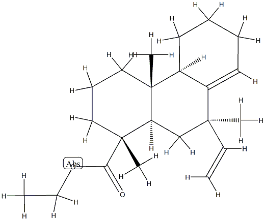 7α-Methyl-7-vinylpodocarp-8(14)-en-18-oic acid ethyl ester结构式