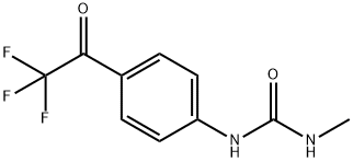 N-Methyl-N'-[4-(trifluoroacetyl)phenyl]urea结构式