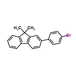 2-(4-Bromophenyl)-9,9-dimethyl-9H-fluorene结构式