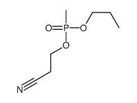 3-[methyl(propoxy)phosphoryl]oxypropanenitrile Structure