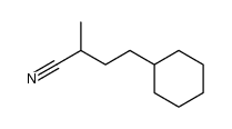 4-cyclohexyl-2-methylbutanenitrile Structure