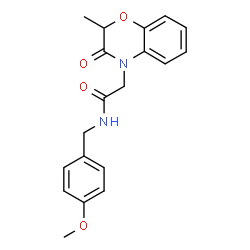 4H-1,4-Benzoxazine-4-acetamide,2,3-dihydro-N-[(4-methoxyphenyl)methyl]-2-methyl-3-oxo-(9CI)结构式