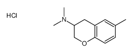 N,N,6-trimethyl-3,4-dihydro-2H-chromen-3-amine,hydrochloride结构式