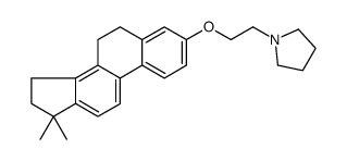 1-[2-[(17,17-dimethyl-6,7,15,16-tetrahydrocyclopenta[a]phenanthren-3-yl)oxy]ethyl]pyrrolidine Structure