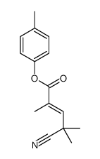 (4-methylphenyl) 4-cyano-2,4-dimethylpent-2-enoate结构式