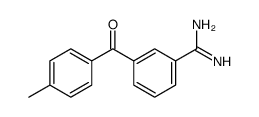 3-(4-methylbenzoyl)benzenecarboximidamide结构式