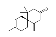 (6S)-5,5,9-trimethyl-1-methylidenespiro[5.5]undec-9-en-3-one Structure