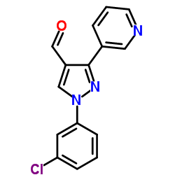 1-(3-CHLOROPHENYL)-3-(PYRIDIN-3-YL)-1H-PYRAZOLE-4-CARBALDEHYDE图片