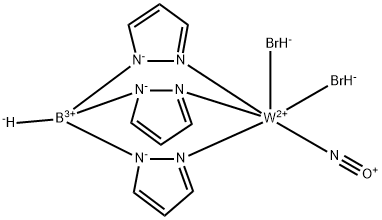 Dibromonitrosyl[tris(pyrazol-1-yl)borato]tungsten(II) Structure