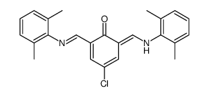 4-chloro-6-[(2,6-dimethylanilino)methylidene]-2-[(2,6-dimethylphenyl)iminomethyl]cyclohexa-2,4-dien-1-one Structure