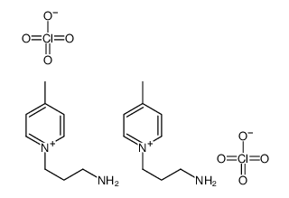 3-(4-methylpyridin-1-ium-1-yl)propan-1-amine,diperchlorate结构式