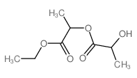 Propanoic acid,2-hydroxy-, 2-ethoxy-1-methyl-2-oxoethyl ester Structure