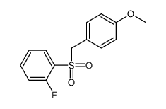 1-fluoro-2-[(4-methoxyphenyl)methylsulfonyl]benzene Structure