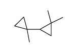 1,1-dimethyl-2-(1-methylcyclopropyl)cyclopropane结构式