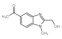 5-Acetyl-1-methyl-1H-benzimidazole-2-methanol结构式