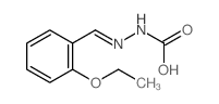 [(2-Ethoxyphenyl)methylideneamino]carbamic acid结构式