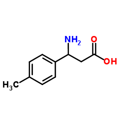 3-氨基-3-(4-甲基苯基)丙酸结构式