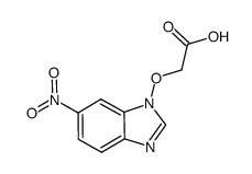 (6-nitro-benzoimidazol-1-yloxy)-acetic acid Structure