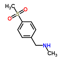 N-methyl-4-(methylsulfonyl)benzenemethanamine structure