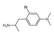 [4-(2-Amino-propyl)-3-bromo-phenyl]-dimethyl-amine Structure