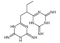 6,6'-(1-ethylethylene)bis(1,3,5-triazine-2,4-diamine) structure