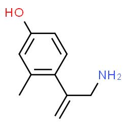 Phenol,4-[1-(aminomethyl)ethenyl]-3-methyl- Structure