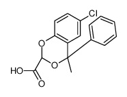 1,3-Benzodioxan-2-carboxylic acid, 6-chloro-4-methyl-4-phenyl-, (E)- picture