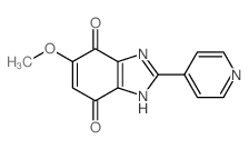 6-methoxy-2-pyridin-4-yl-1H-benzimidazole-4,7-dione结构式