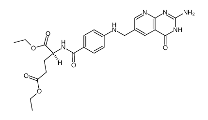 diethyl 5-deazafolate Structure