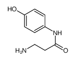 3-amino-N-(4-hydroxyphenyl)propanamide结构式