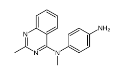 4-N-methyl-4-N-(2-methylquinazolin-4-yl)benzene-1,4-diamine结构式