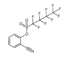 2-cyanophenyl 1,1,2,2,3,3,4,4,4-nonafluorobutane-1-sulfonate结构式