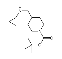 3-CYCLOPROPYLAMINO-PIPERIDINE-1-CARBOXYLIC ACID TERT-BUTYL ESTER Structure