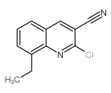 2-氯-8-乙基喹啉-3-甲腈结构式