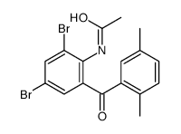 N-[2,4-dibromo-6-(2,5-dimethylbenzoyl)phenyl]acetamide Structure