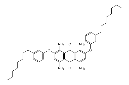 1,4,5,8-tetraamino-2,7-bis(3-octylphenoxy)anthracene-9,10-dione Structure