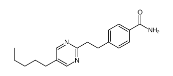 4-[2-(5-pentylpyrimidin-2-yl)ethyl]benzamide Structure