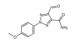 5-formyl-2-(4-methoxyphenyl)triazole-4-carboxamide结构式