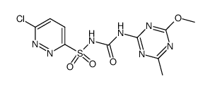 N-(3-Chloropyridazine-6-sulfonyl)-N'-(4-methoxy-6-methyl-1,3,5-triazin-2-yl)urea结构式