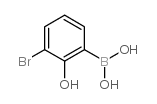 (3-bromo-2-hydroxyphenyl)boronic acid structure