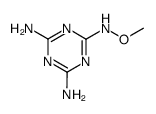 1,3,5-Triazin-2(1H)-one,4,6-diamino-,O-methyloxime(9CI) Structure