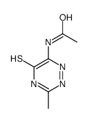 N-(3-methyl-5-sulfanylidene-2H-1,2,4-triazin-6-yl)acetamide Structure